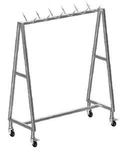 Et Askı Arabası 100 cm (Meat Hanger Trolley) 1000x550x1700